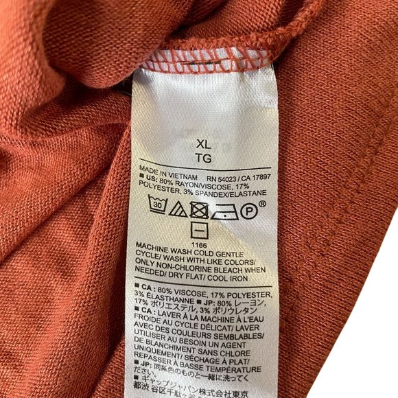 Banana Republic Soft Luxe Off-Shoulder Top Women's Size XL Cowl Neck Ribbed - Picture 5 of 6